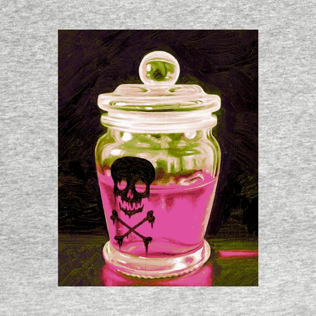 Skull & Crossbones potion glass whisky drinks decanter by LukjanovArt